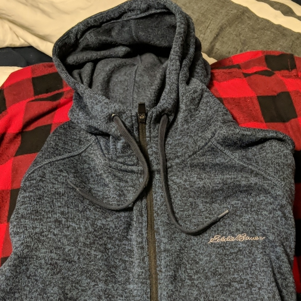 Eddie Bauer Full Zip Hooded Radiator Fleece - XXL